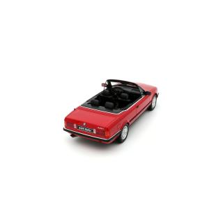 BMW 325i Convertible Bright Red 308 1986 OttO mobile 1:18 Resinemodell (Türen, Motorhaube... nicht zu öffnen!)